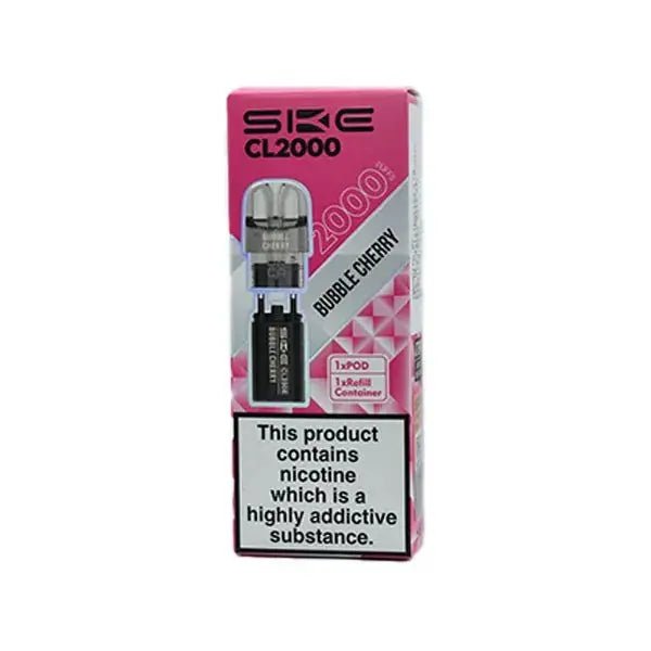 SKE Crystal CL2000 Refill Pods -Bubble Cherry-Planet Puff
