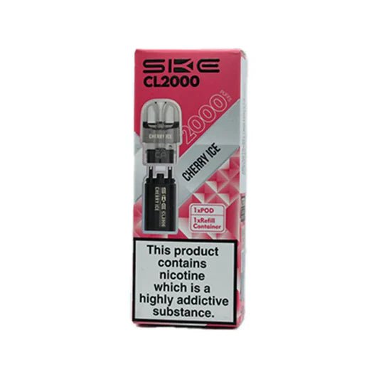 SKE Crystal CL2000 Refill Pods -Cherry Ice-Planet Puff