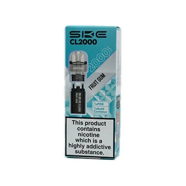 SKE Crystal CL2000 Refill Pods -Fruit Gum-Planet Puff