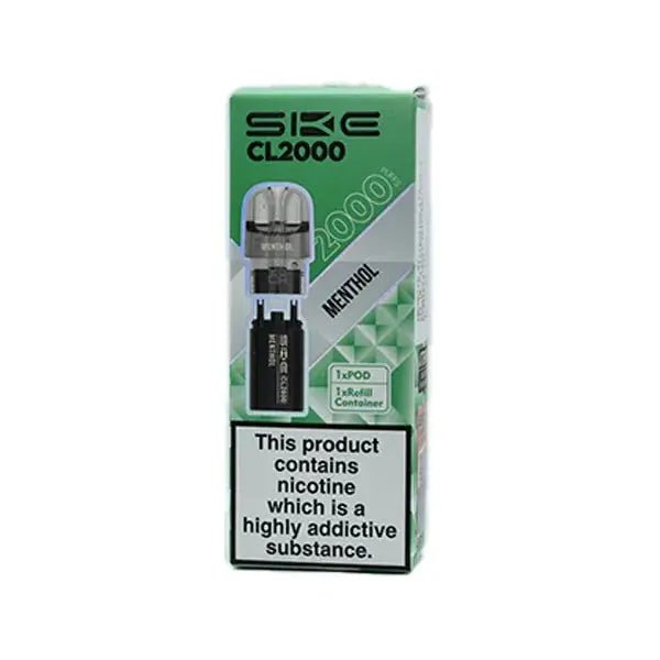 SKE Crystal CL2000 Refill Pods -Menthol-Planet Puff
