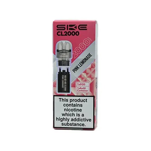 SKE Crystal CL2000 Refill Pods -Pink Lemonade-Planet Puff