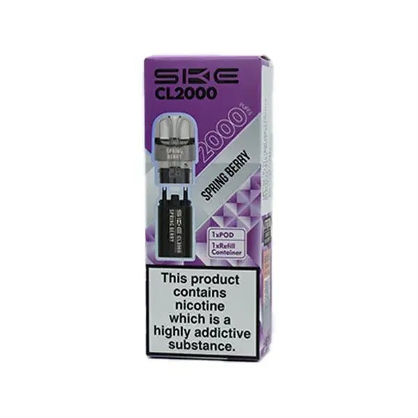 SKE Crystal CL2000 Refill Pods -Spring Berry-Planet Puff