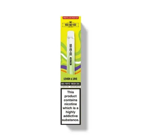 SKE Crystal Pro 600 Puffs Prefilled Vape Pod Kit | Crystal Vapes - Lemon & Lime-Planet Puff