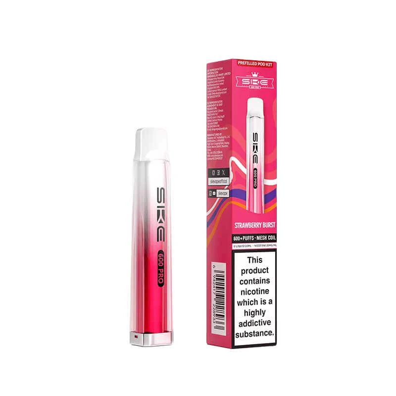 SKE Crystal Pro 600 Puffs Prefilled Vape Pod Kit | Crystal Vapes - Strawberry Burst-Planet Puff