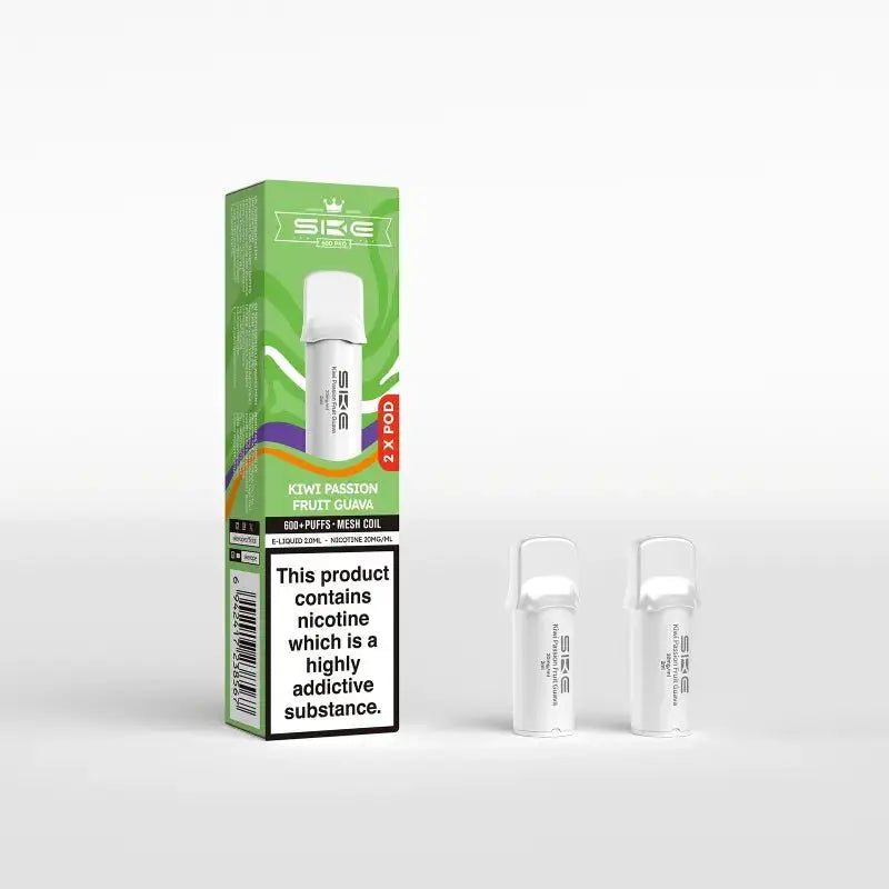 SKE Crystal Pro 600 Refill Pods - (2 Pack) - Kiwi Passionfruit Guava-Planet Puff