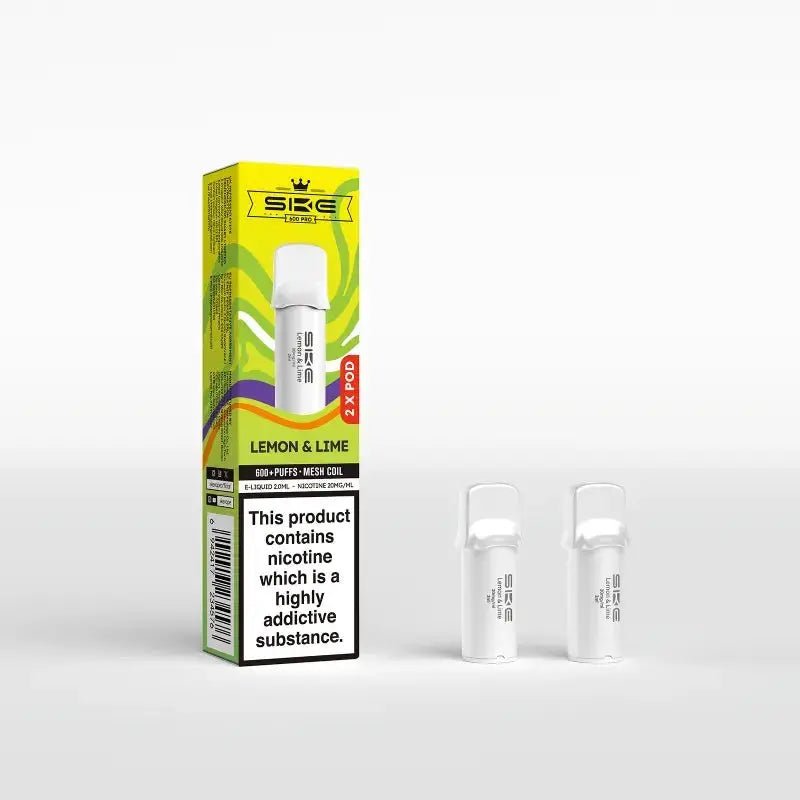 SKE Crystal Pro 600 Refill Pods - (2 Pack) - Lemon & Lime-Planet Puff