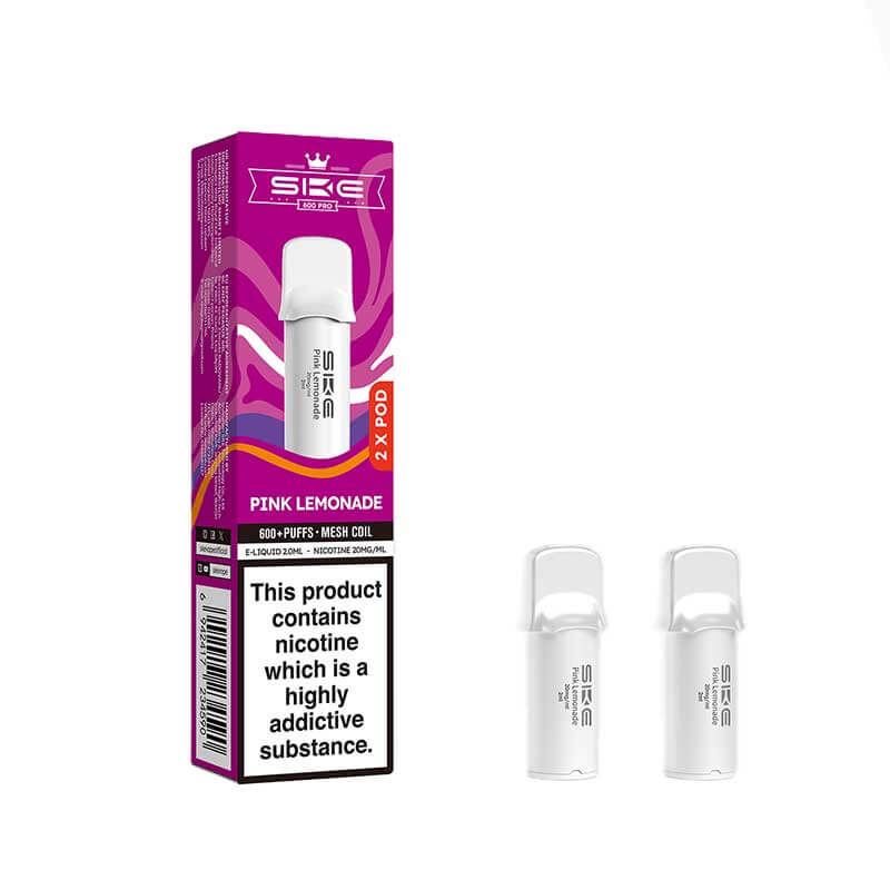 SKE Crystal Pro 600 Refill Pods - (2 Pack) - Pink Lemonade-Planet Puff