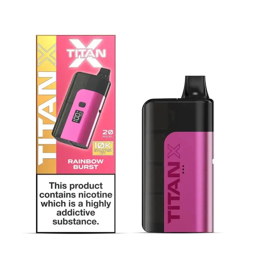 Titan X Prefilled Pod Kit | Popular Titan Vape - Rainbow Burst-Planet Puff