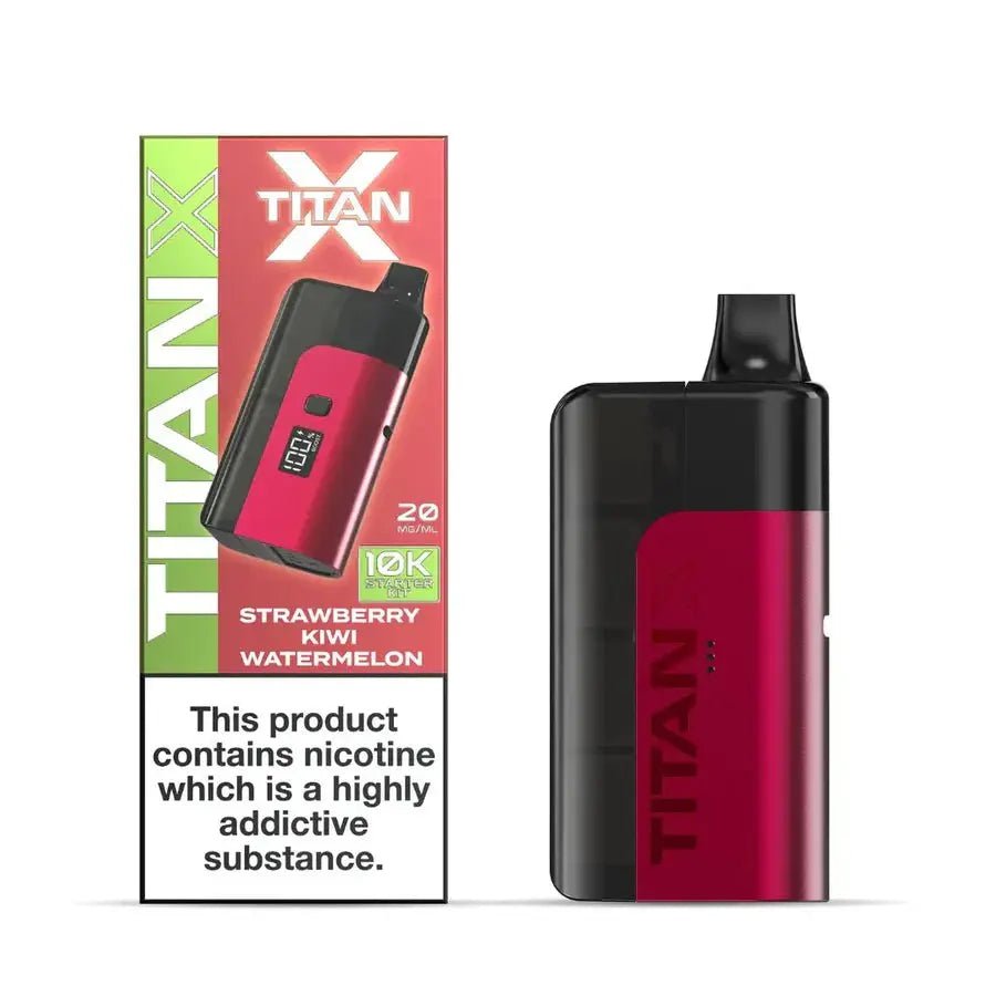 Titan X Prefilled Pod Kit | Popular Titan Vape - Strawberry Kiwi Watermelon-Planet Puff