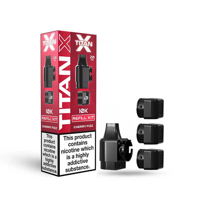 Titan X Refill Pods -Cherry Fizz-Planet Puff