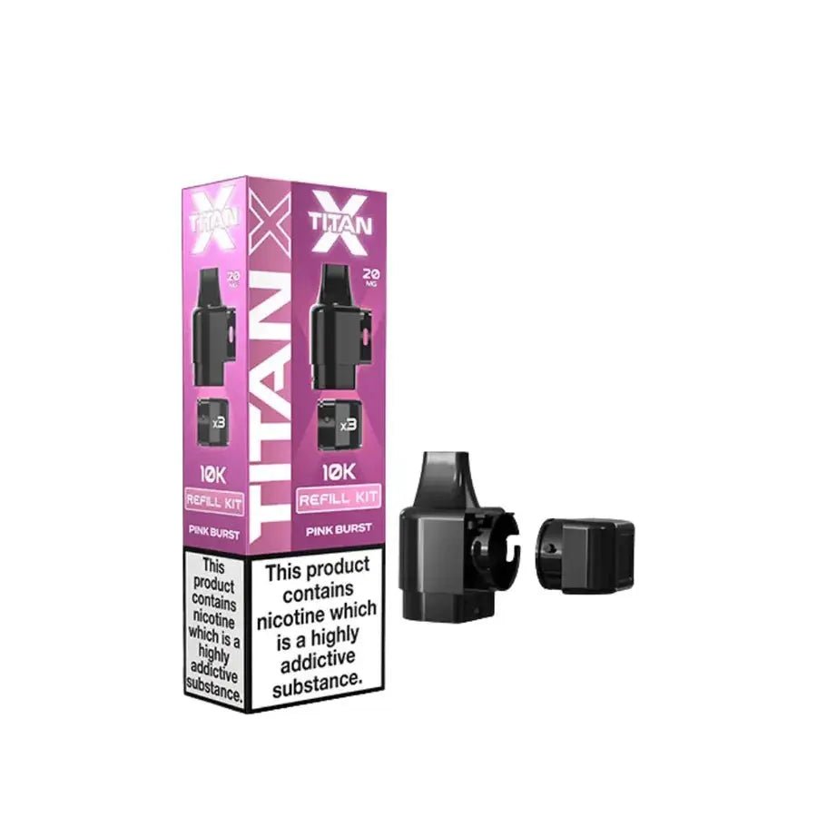 Titan X Refill Pods -Pink Burst-Planet Puff
